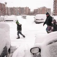 Tudi kosovska prestolnica Priština je zasnežena