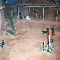 Diorama življenja predzgodovinskih Indijancev, Pecos National Monument 