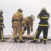 Burja je odkrila streho hangarja v Ajdov&scaron;čini