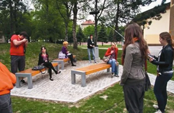 Prizor s snemanja filma Prikrita skrivnost