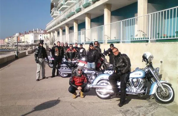 Člani motorističnega kluba Red eye iz Izole 