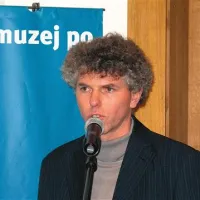 Miha Mlinar, arheolog Tolminskega muzeja in soavtor razstave 