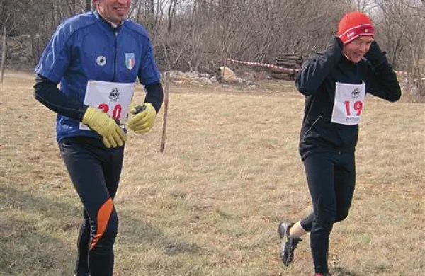 Robert Krkoč (levo) je tudi tekel in prišel do srebrne medalje, Stanko Čufer (desno) pa je osvojil bron