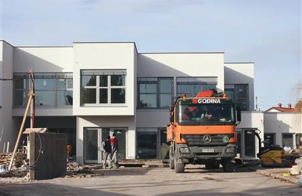 Delo na gradbišču novega divaškega vrtca se bliža koncu
