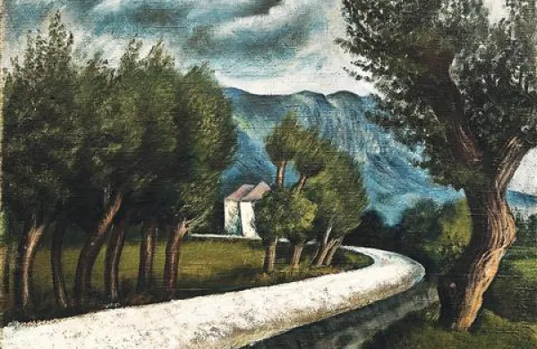 Veno Pilon: Cesta, 1923, olje na platnu