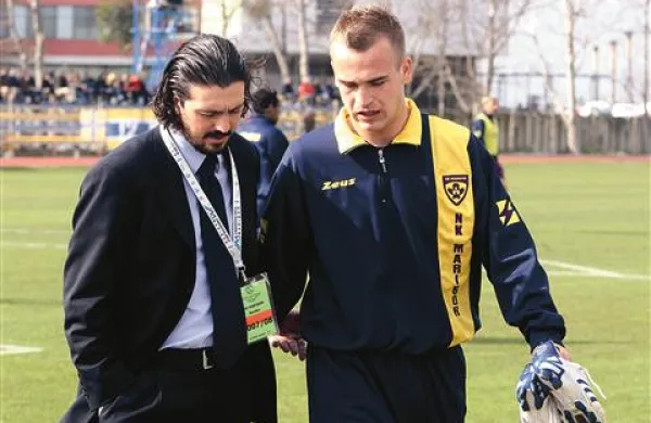 Dalibor Volaš (desno) v družbi s športnim direktorjem Maribora Zlatkom Zahovićem