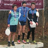 Fantje Matic Berginc, Jan Vukovič, Jernej Jevšček (z leve)