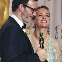 Michel Hazanavicius in njegova žena, ki je tudi zaigrala v Umetniku Berenice Bejo