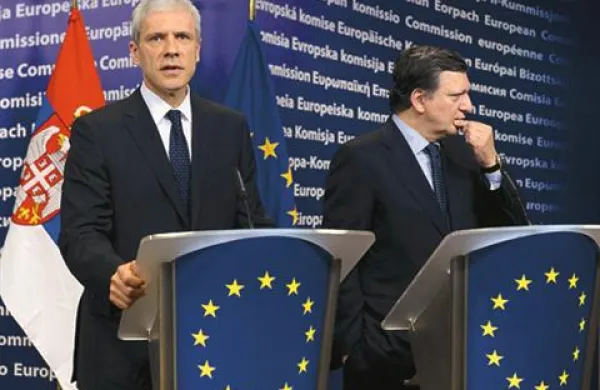 Boris Tadič in Manuel Barroso