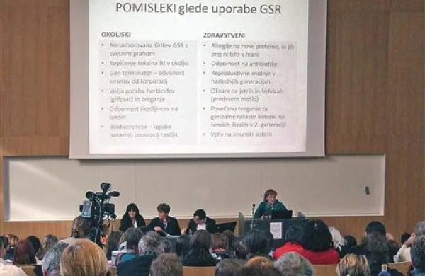 Pridelava gensko spremenjenih rastlin je v svetu v porastu. Pa je to res rešitev, so  se  spraševali udeleženci včerajšnje okrogle mize.  