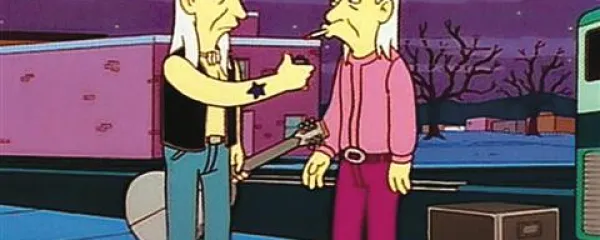 Brata Winter v Simpsonovih: Homer ju ubije, ker ju zamenja za mutanta  