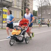 Novogoriška trojka polmaratoncev, družina Gleščič, je svoj nastop opravila več kot z odliko, na cilju je bila v času 1:40:33