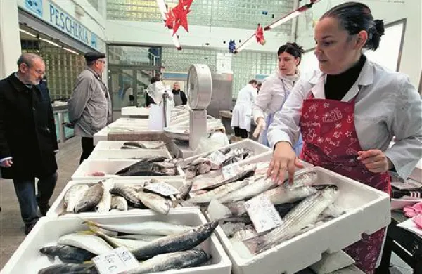V ribarnici na koprski tržnici zlasti ob petkih zaznavajo  večji obisk. Je k temu pripomogla akcija ali morda le postni čas?