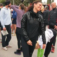 Med ogrevanjem smo v objektiv ujeli Postojnčanko-Ljubljančanko Metko Albreht