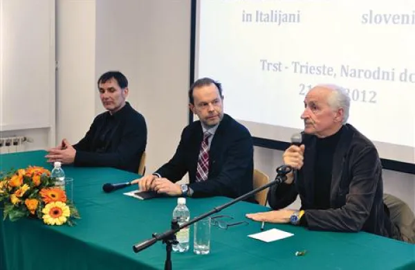 Paolo Possamai, Livio Semolič in Miloš Budin (od leve proti desni)