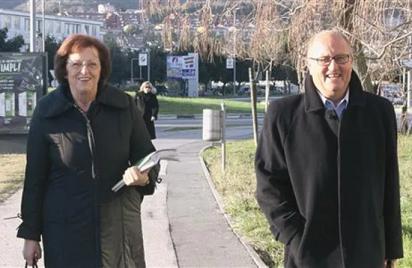 Nasmeška na obrazih Brede Pečan in Marina Domia nista  zamrla niti po sodbi višjega sodišča, ki je potrdila oprostilno sodbo okrožnega sodišča 