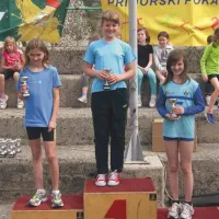 Deklice 2002 in 2001: Nika Tominc, Pia Gerbec, Barbi Melihen