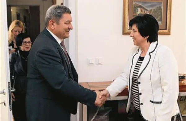 Ljudmila Novak se je danes srečala z vodstvom TV Koper