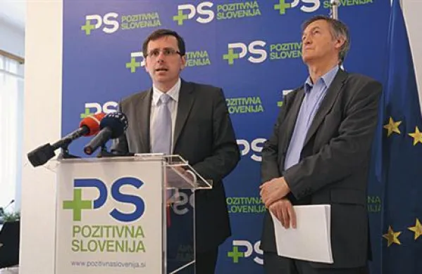 Vodja poslanske skupine PS Jani Moederndorfer (levo) in poslanec PS Alojz Potočnik 