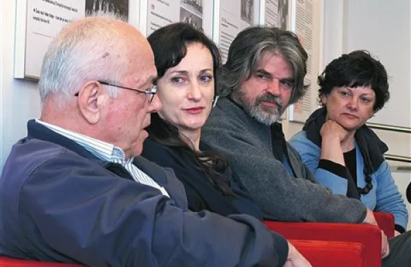 Bine Matoh, Saša Pavček, Srečko Fišer in Martina Mrhar