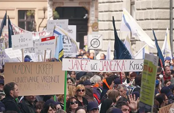 Splošna stavka dela javnega sektorja v Ljubljani