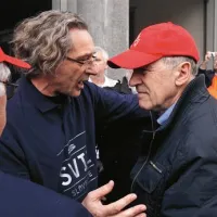 Glavni tajnik Sviza Branimir Štrukelj in predsednik ZSSS Dušan Semolič