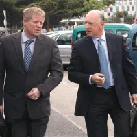 Predsednik nadzornega sveta Janez Požar (levo) in nadzornik Jordan Kocjančič