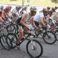 Start kolesarjev sredi Sovodenj