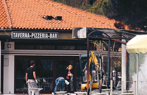 Požar sredi Portoroža