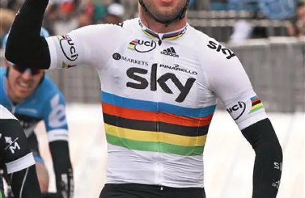 Takole se je včeraj zmage veselil Marc Cavendish
