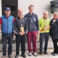 Medalje veteranov D: Stojan Rodica, Miran Kavs, Stanko Čufer