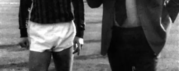 Nereo Rocco z nekdanjim Milanovim zvezdnikom Giannijem Rivero