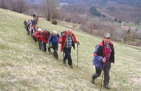 Upokojenci so bili na Križni gori