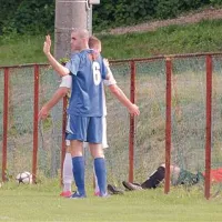 Domači in gostujoči nogometaš sta trčila v pomočnika glavnega sodnika Gregorja Gučka, ki je padel skozi ograjo