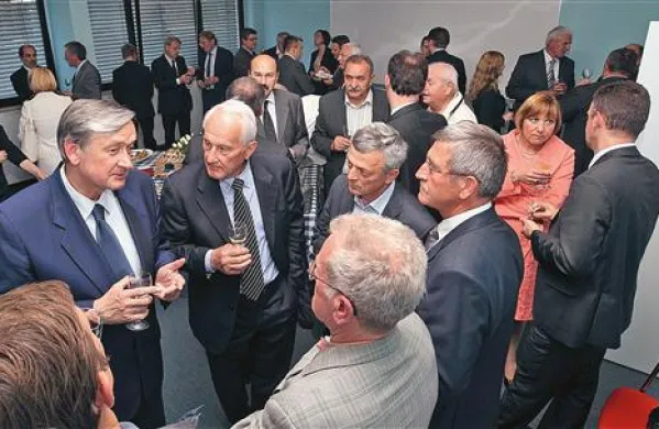 Po celodnevnem obisku v Kopru se je predsednik Türk srečal še z gospodarstveniki 