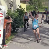 Tako si je v cilju dal duška Jernej Šemrov