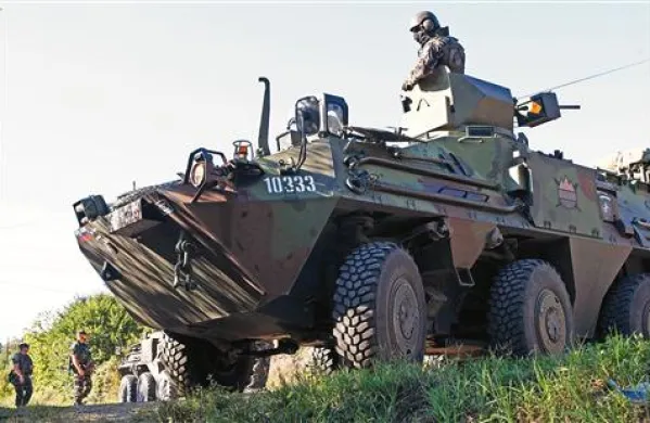 Slovenski vojaki na patrii