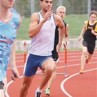 Marko Macuh (Postojna, v belem)  je prispeval najkakovostnejši primorski moški rezultat