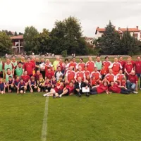 Udeleženci dobrodelnega dogodka v Brdih
