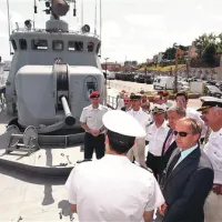 Mednarodno vajo si je včeraj ogledal tudi obrambni minister Aleš Hojs
