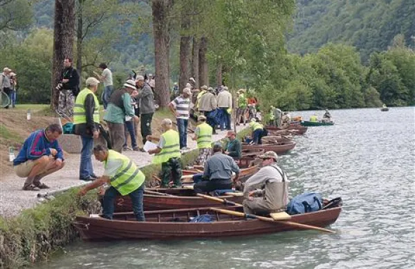 Od približno 200 ribičev, ki v tem tednu na Savi,  Kokri in Soči  nastopajo  na  32. svetovnem prvenstvu v lovu rib z umetno muho, jih dobršen del tekmuje na jezeru pri Modrejcah, ki je eno od petih prizorišč