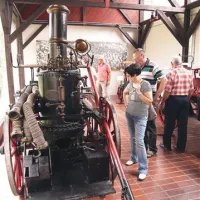 V muzeju gasilstva v Metliki razstavljajo tudi parno brizgalno iz leta 1908 