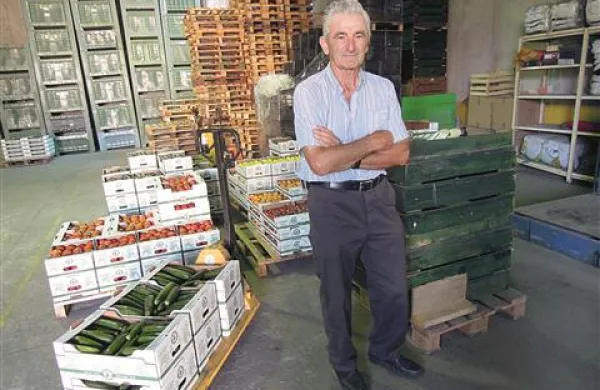 Valerijo Grossi iz Lucana je pripeljal zadnje bučke, ki jih je rešil pred točo