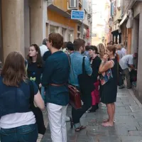 Tako živahno in polno je bilo pred koprsko Meduzo