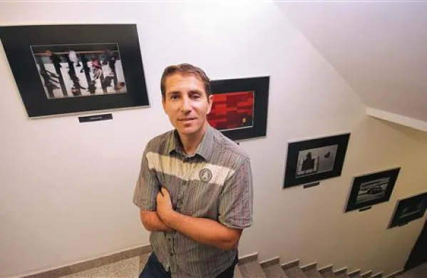 Marko Peljhan na svoji prvi razstavi v domačem kraju