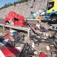V trčenju tovornjaka je umrl Poljak