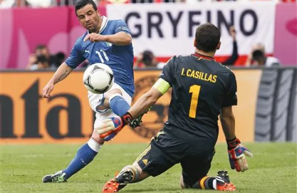 Antonio Di Natale je edini, ki je zatresel špansko mrežo na EP