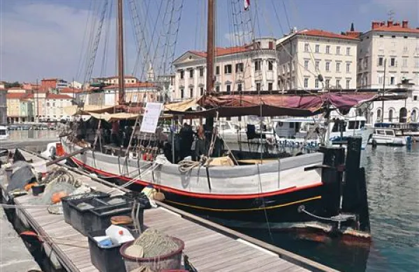 Najstarejša še preživela beneška lesenjača na obisku v Piranu