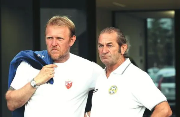 V dresu Crvene zvezde sta pustila pečat kot nogometaša, v ponedeljek sta se v trenerskih vlogah srečala na Bonifiki: Robert Prosinečki (levo) in Milivoj Bračun