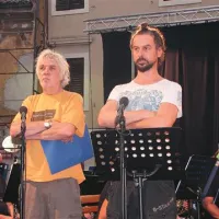 Dva od treh ambasadorjev Izole: (z leve) Helmut Groschup in Jan Cvitkovič